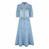 DEA KUDIBAL SelenaDEA denim kjole - Light Blue