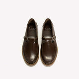 DICO T-bar Moccasin Loafer sko - brun