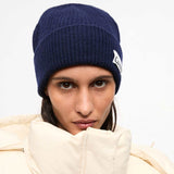 GANNI A6305 Light Structured Rib Beanie hue - peacoat