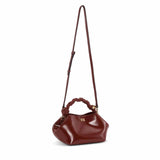 GANNI A6499 Bou Bag Small Oleatex taske - burgundy