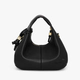 GANNI A6976 Hobo Mini Grained taske - sort