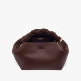 GANNI A7274 Bou bag small Grained taske - chicory coffee