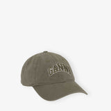 GANNI A6899 Washed Cotton Canvas kasket - kalamata grøn