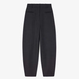 GANNI A10800037 Wool suiting bukser - phantom sorte