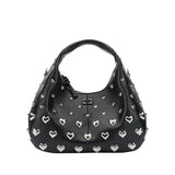 GANNI C1040015 Hobo Hearts taske - sort