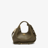 GANNI C1040003 Hobo Mini Grained taske - Military Olive