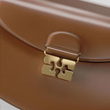 GANNI A6448 Apo-G small taske - caramel café brun mat