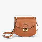 GANNI A6448 Apo-G small taske - caramel café brun mat