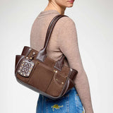 GANNI B2110076 Posy Small Recycled Suede bag - chicory coffee