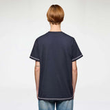 GANNI A1050219 Basic Cotton Jersey Raspberry Print t-shirt - phantom