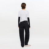 GANNI A1100083 Rigid denim Stary jeans - Black Washed