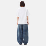 GANNI T4033 heavy cotton t-shirt heart - hvid