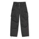 Sorte cargo bukser fra Ganni