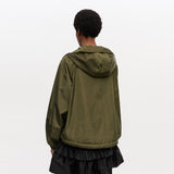 GANNI W0737 Flyweight nylon jakke - kalamata