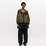 GANNI W0737 Flyweight nylon jakke - kalamata