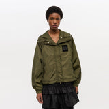 GANNI W0737 Flyweight nylon jakke - kalamata