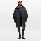 GANNI W1012 Ripstop Tri-Layer Parka Coat - Phantom