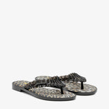 GANNI x MELISSA D1020031 flip flop slim sandaler - sort