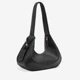 GANNI A6981 Hobo Medium Grained taske - sort