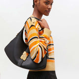 GANNI A6998 Kat Small Gold taske - sort