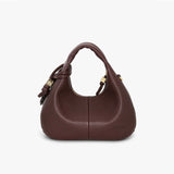 GANNI A7102 Hobo Mini Grained taske - chicory coffee