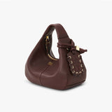 GANNI A7102 Hobo Mini Grained taske - chicory coffee