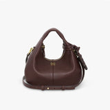 GANNI A7102 Hobo Mini Grained taske - chicory coffee