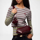 GANNI C1040070 Bou East/West Deep Shine - Burgundy
