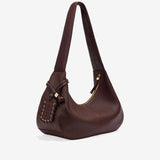 GANNI A7298 Hobo Medium Grained taske - chicory coffee