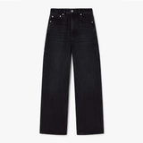 GANNI A1100086 Heavy Denim Izey jeans - Black Washed