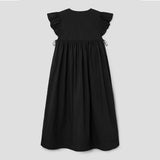 GANNI A1030712 Cotton Angel Long Dress - sort