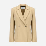 HARRIS WHARF LONDON Double breasted blazer - almond