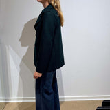 HARRIS WHARF LONDON Peacoat pressed wool jakke - Bottle Green