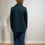 HARRIS WHARF LONDON Peacoat pressed wool jakke - Bottle Green