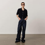 HERSKIND Aria cashmere cardigan - navy