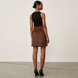 HERSKIND Benjamin mini nederdel - brun