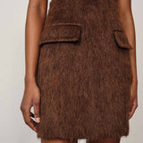 HERSKIND Benjamin mini nederdel - brun