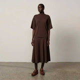 HERSKIND Brittany Knit Blouse - coffee