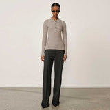 HERSKIND Cadee Knit bluse - light taupe