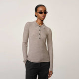 HERSKIND Cadee Knit bluse - light taupe