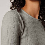 HERSKIND Camb Knit Blouse - Grey Melange