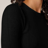 HERSKIND Camb Knit Blouse - sort