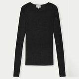 HERSKIND Camb Knit Blouse - sort