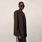 HERSKIND Clarissa Regular Blazer - Coffee Brown