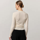 HERSKIND Finn strikbluse - off white