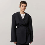 HERSKIND Indiana blazer - navy melange