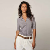 HERSKIND Kaspar Knit Cardigan - Light Grey