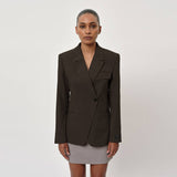 HERSKIND Oprah Regular Blazer - coffee bean