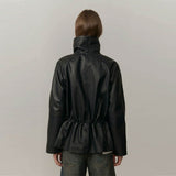 HERSKIND Oscar Leather jakke - sort