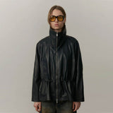 HERSKIND Oscar Leather jakke - sort